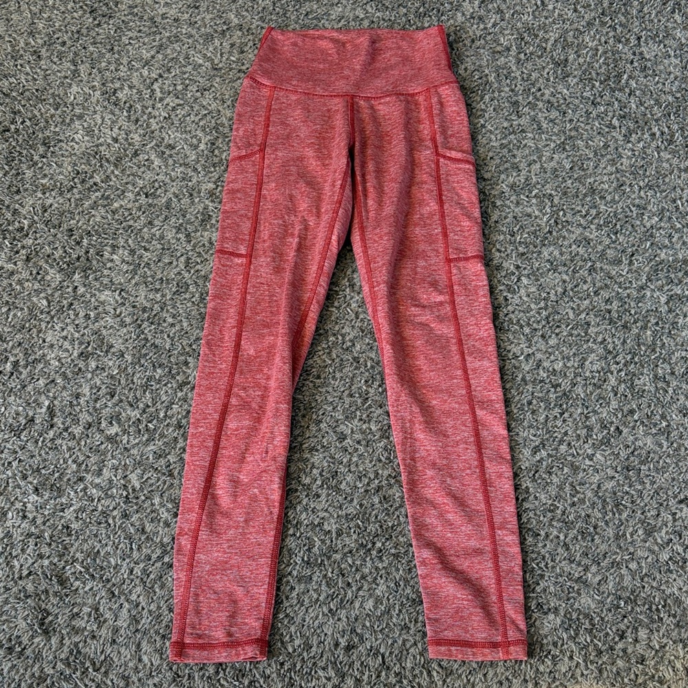 Aerie Pocket Leggings Heathered Red size XS